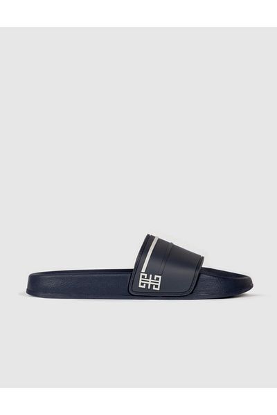 Cabani Gray Navy Blue Men's Slippers