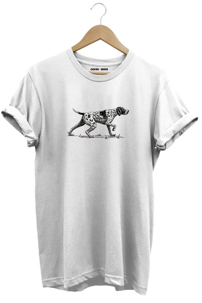 onsrawear Tricou alb cu croială normală, 100% bumbac, cu imprimeu Hunting Hun...