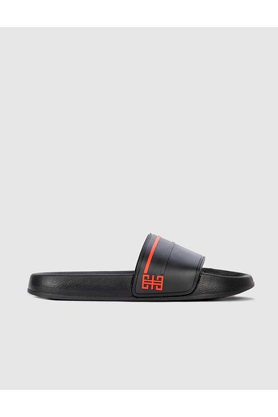 Cabani Men's Slippers Black-Red