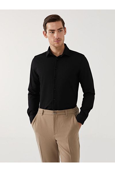 LC Waikiki Ανδρικό μακρυμάνικο πουκάμισο LCW Vision Slim Fit