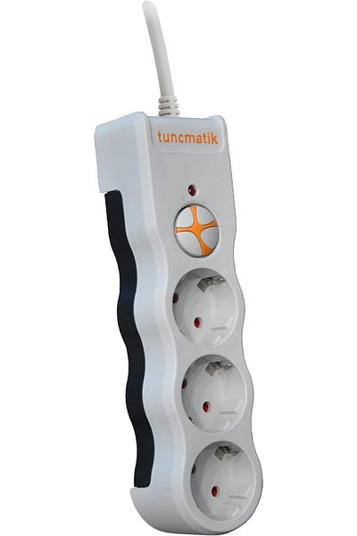 STOREMAX Lvnshop Tsk19009 Powersurge 3-Surge Protection Plug-1050 Joule-With Cable White Lv 224120