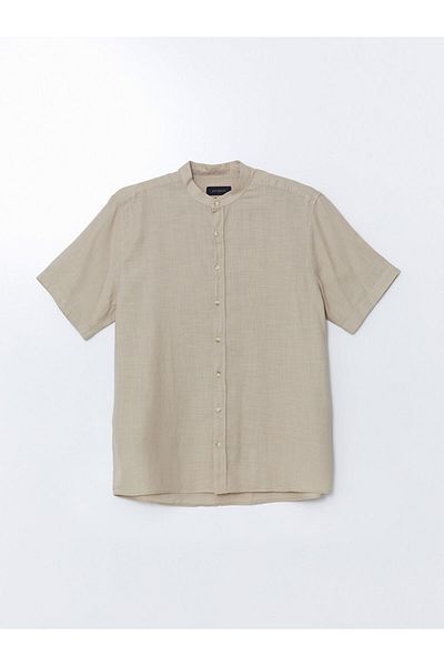 LC Waikiki Ανδρικό κοντομάνικο πουκάμισο SOUTHBLUE Regular Fit