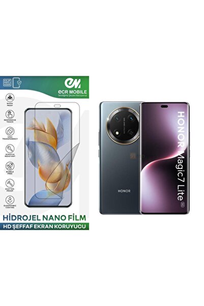 ECRMOBILE Honor Magic 7 Lite ile Uyumlu Hidrojel Ekran Koruyucu Film HD-ŞEFFA...