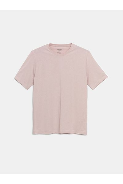 LC Waikiki Ανδρικό μπλουζάκι LCWAIKIKI Classic Crew με κοντό μανίκι χτενισμένο βαμβακερό
