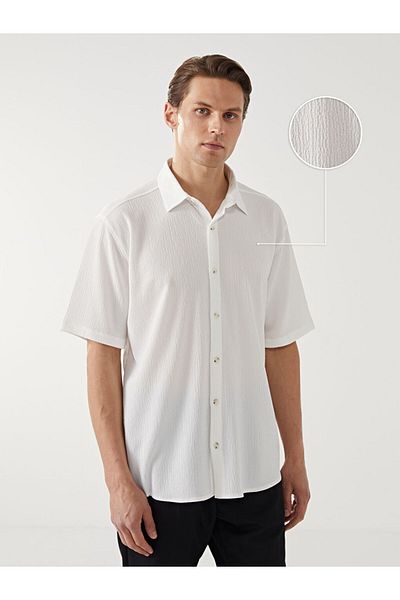 LC Waikiki Ανδρικό κοντομάνικο πουκάμισο LCW Vision Regular Fit