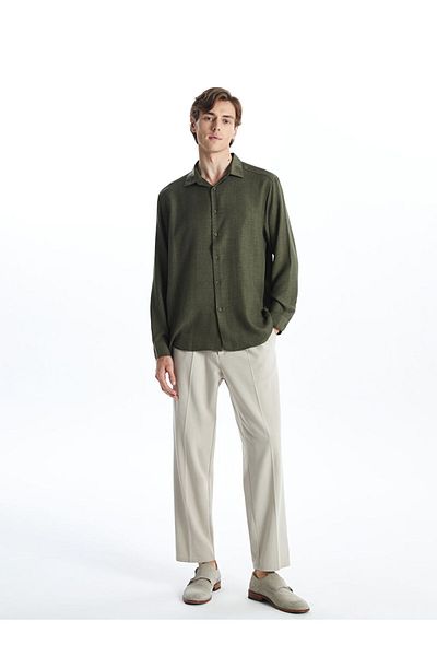 LC Waikiki Ανδρικό μακρυμάνικο πουκάμισο LCW Vision Regular Fit