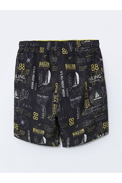 LC Waikiki Ανδρικό μαγιό με σχέδιο LCW SWIMWEAR μέχρι το γόνατο