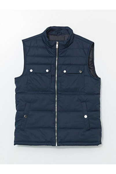 LC Waikiki LCWAIKIKI Класическа мъжка стандартна жилетка със стойка и яка