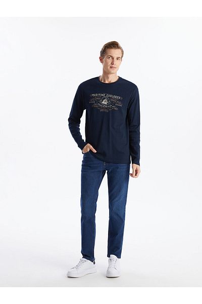 LC Waikiki Crew Neck Long Sleeve Printed Men's Sweatshirt