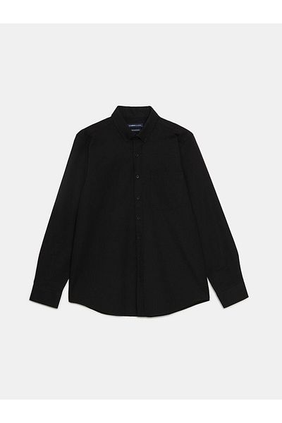 LC Waikiki Ανδρικό μακρυμάνικο πουκάμισο Oxford LCWAIKIKI Classic με κανονική εφαρμογή