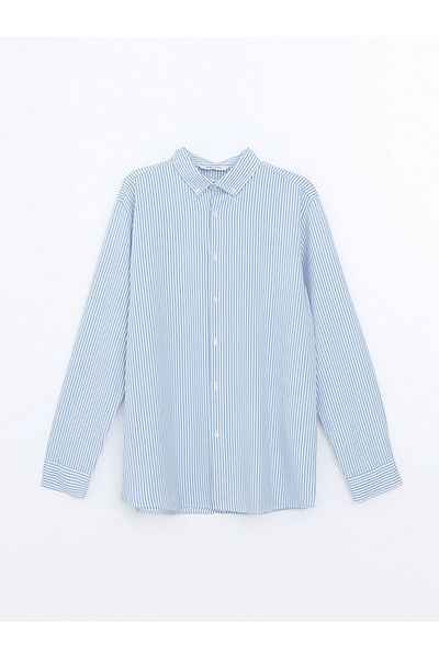 LC Waikiki Cămașă LCW Vision Slim Fit cu mânecă lungă în dungi pentru bărbați