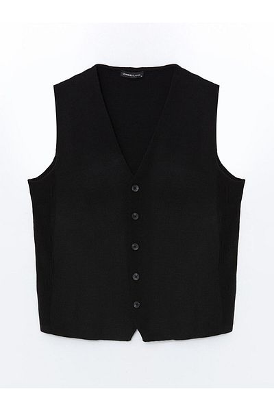 LC Waikiki Standard Fit V-Neck Men's Knitwear Vest
