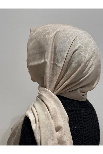 Aker Şal jacquard cu monogramă Aker - 6060900   932 (cafea cu lapte)