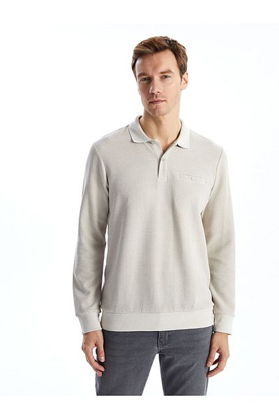 LC Waikiki Polo Neck Long Sleeve Men's Sweatshirt