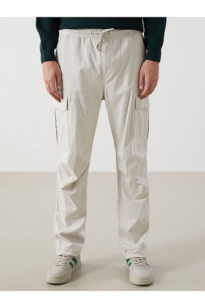 LC Waikiki Pantaloni cargo pentru bărbați din Gabardină, sezon nou, confortabili - S52938Z8