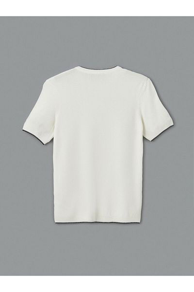 LC Waikiki Ανδρικό πλεκτό πουλόβερ με κοντό μανίκι SOUTHBLUE Crew Neck