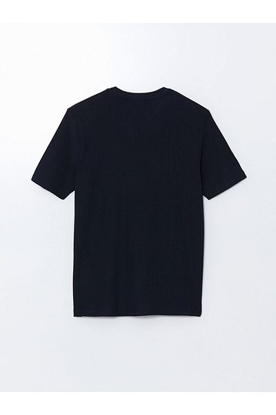 LC Waikiki Ανδρικό μπλουζάκι LCWAIKIKI Classic Crew με λαιμόκοψη κοντό μανίκι με στάμπα χτενισμένο βαμβακερό ανδρικό μπλουζάκι