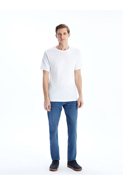 LC Waikiki New Season Crew Neck Combed Cotton Men's T-Shirt - S50843Z8