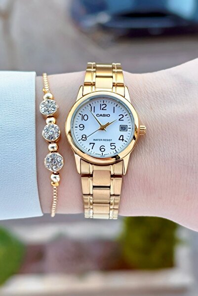 Casio Altın Renk 2 Yıl Garantili Kadın Kol Saati