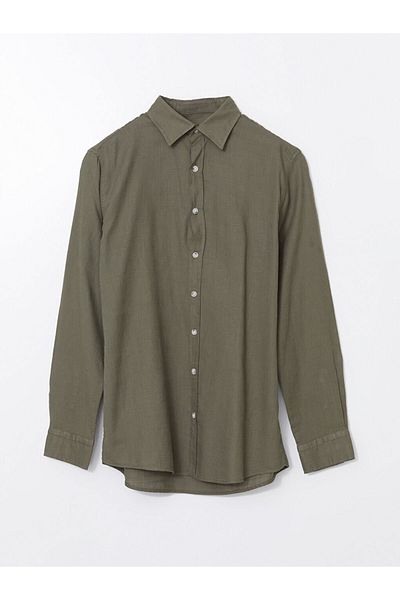 LC Waikiki Ανδρικό μακρυμάνικο πουκάμισο Dobby LCW Vision Slim Fit