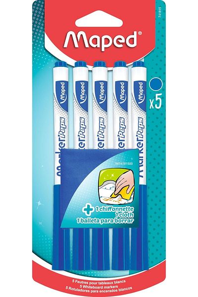 STOREMAX Set of 5 White Boards Blue Pens