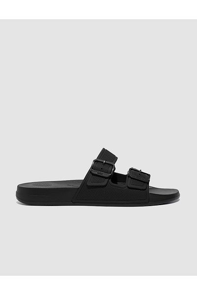 Fitflop Papuci pentru bărbați İqushıon Gs9 cu cataramă dublă neagră