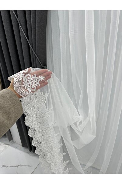 beatiful Tulle Curtain - Greek Tulle Openwork Outfit - Esrenless 1/3 Silke and Pipe Pilot