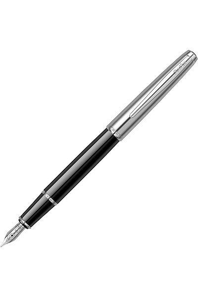 STOREMAX Ntwork Metropolis 78 Fountain Pen, Glossy Acrylic and Chrome Plated, Black Art 1087243