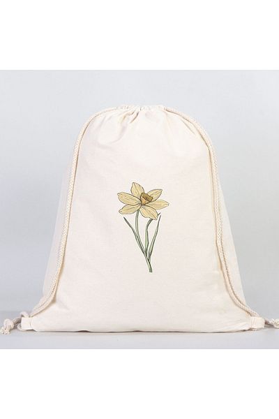 Boomtown Flower Rope Drawstring Backpack