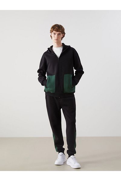 LC Waikiki Hooded Long Sleeve Men's Zippered Sweatshirt