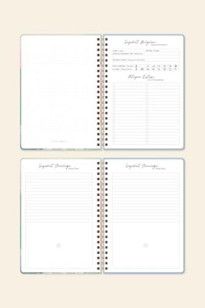 STOREMAX Spiral Hard Cover 12.5 X 18 cm Travel Notebook - Landscape