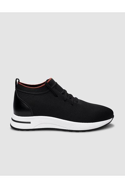Cabani Black Knitwear Women's Sneaker - Lace-up Design