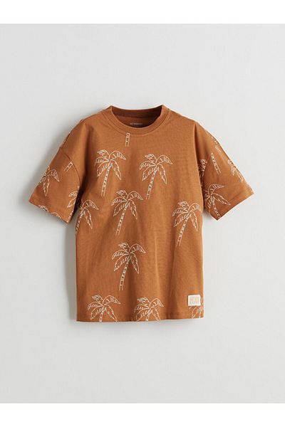 LC Waikiki New Season Printed Cotton Boys' T-Shirt and Shorts Set of 2 - S5Cp38Z1