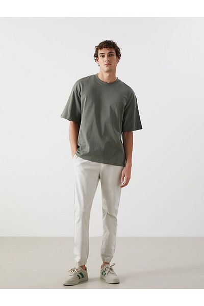 LC Waikiki New Season Crew Neck Combed Cotton Men's T-Shirt - S52607Z8