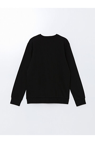 LC Waikiki Ανδρικό χοντρό φούτερ LCWAIKIKI Classic Crew με μακρυμάνικο εμπριμέ