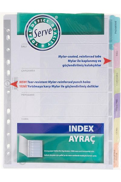 STOREMAX Cardboard Ayrac Gunler A4 646268   - Jvnnshop Item No