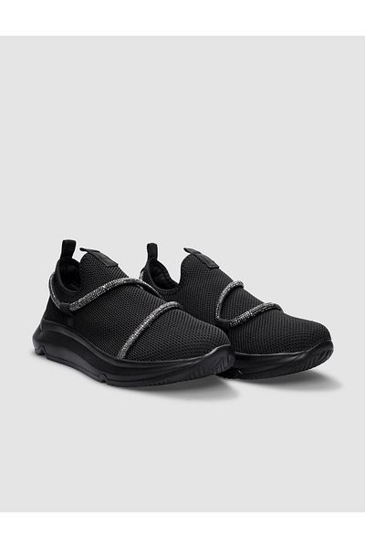 Cabani Tricoturi negre Pantofi sport damă 