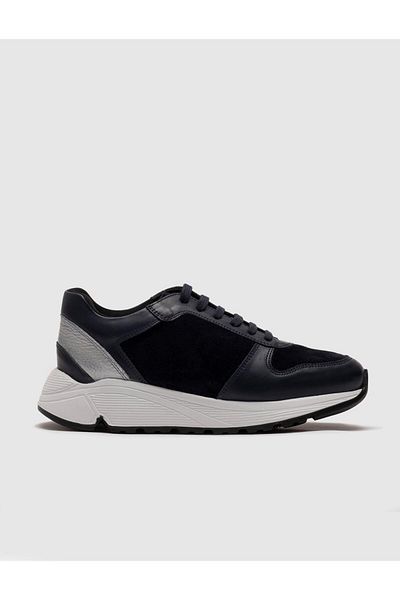 Cabani Pantofi sport pentru damă, cu șireturi, din piele naturală Eva Sole
