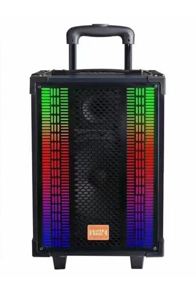 Gedi Lt-909 Şarjlı Çift Mikrofonlu Hoparlör Karaoke Sistemi Taşınabilir Amfi Bluetooth Hoparlör