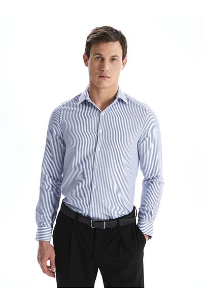 LC Waikiki LCWAIKIKI Formal Slim Fit Long Sleeve Striped Men's Shirt