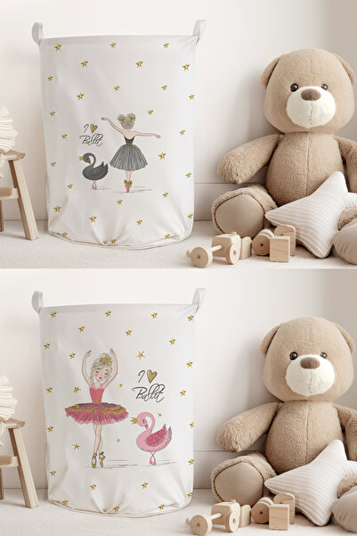 Talia Home Balerina Girl Patterned Pink-White 2 bucăți Jucărie pentru cameră ...