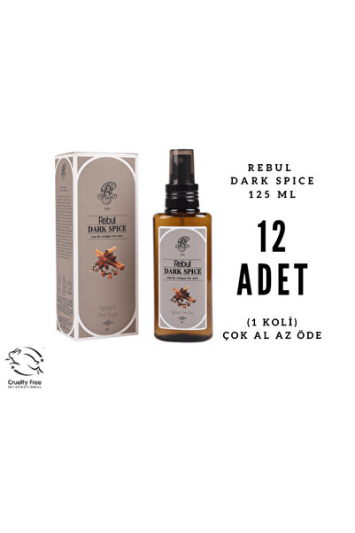 Rebul Dark Spice Edc 125ml Sprey Pet Şişeli Kolonya 12 Adet (1 Koli)