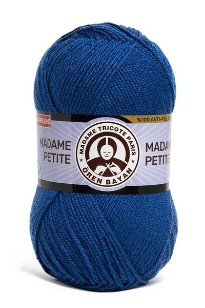 Ören Bayan Dark Blue Knitted Madame Petite Hand Knitting - 128
