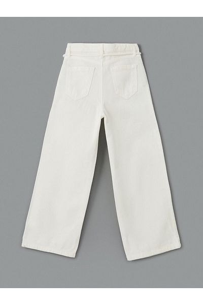 LC Waikiki New Season Adjustable Waist Elastic Girl's Trousers - S57166Z4