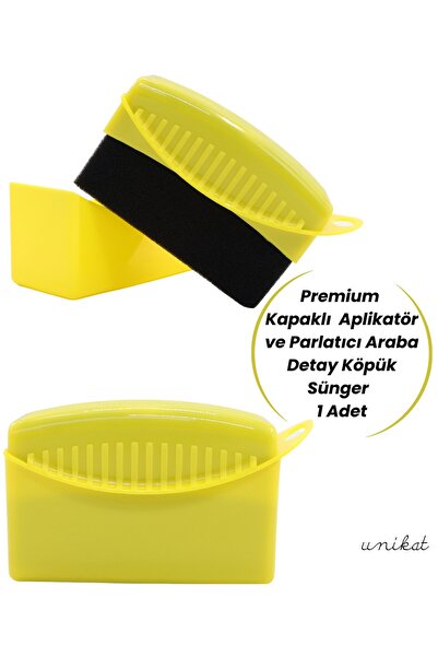 UNIKAT Aplicator și lustruitor de anvelope premium cu capac - Burete pentru l...