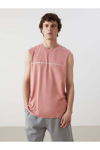 LC Waikiki New Season Crew Neck Printed Men's Sleeveless T-Shirt - S5Gj55Z8