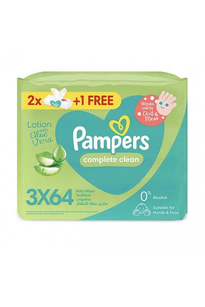 Pampers BABY WPS COMPLETE CLEAN 192PCS