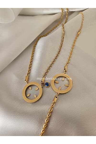 m mavi deniz accesories Çeyrekli Kolye Çeyrekli Bileklik Çelik Çeyrek Takılab...