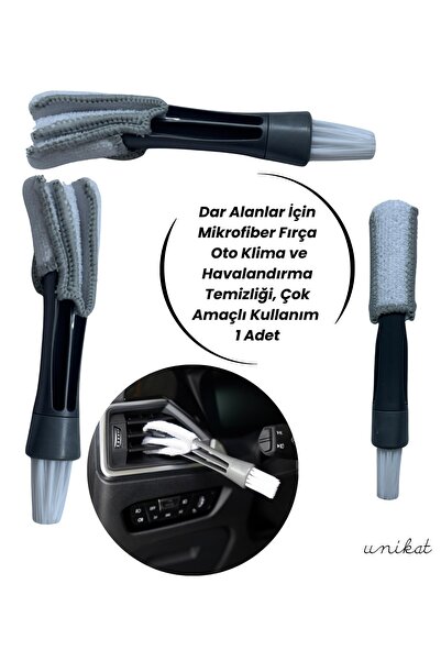 UNIKAT Dar Alanlar İçin Mikrofiber Fırça – Oto Klima ve Havalandırma Temizliğ...