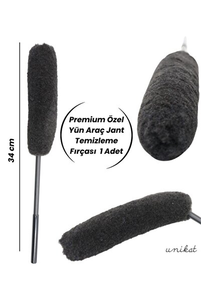 UNIKAT Yün Araç Jant Temizleme Fırçası Premium 34 cm 1 Adet
